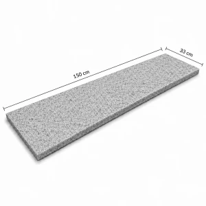 Parapet Stopnica Granitowa Szara Szlifowana Matowa G603 150x33x2 cm