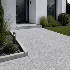 Płytka granitowa szara płomieniowana G603 New 60x60x5 cm