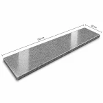 Stopnica / Parapet granitowy grafitowy polerowany G654 NEW 152x33x2 cm