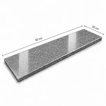 Stopnica / Parapet granitowy grafitowy polerowany G654 NEW 92x33x2 cm