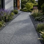 Płytka granitowa Dark Grey New G654 płomieniowana 60x60x1,5 cm