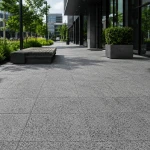 Płytka granitowa Dark Grey New G654 płomieniowana 60x60x2 cm