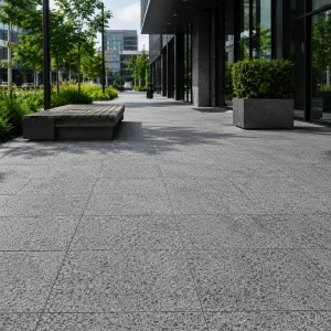 Płytka granitowa Dark Grey New G654 płomieniowana 60x60x2 cm