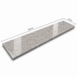 Parapet Stopnica granitowa brązowa polerowana Królewski Brąz G664 -Wizualizacja wygenerowana przy użyciu AI