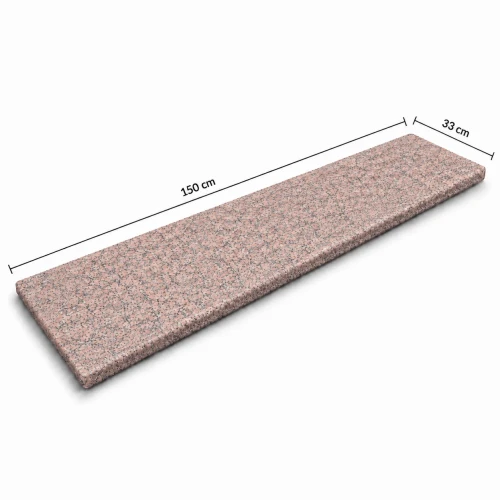 Parapet Stopnica granitowa Maple Red płomieniowana G562 150x33x2 -wizualizacja wygenerowana przy użyciu AI.webp