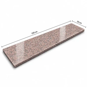 Parapet Stopnica granitowa Maple Red polerowana G562 150x33x2