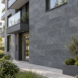 Kamień elewacyjny-dekoracyjny Silver Grey Naturalny 30x90x1,2 cm