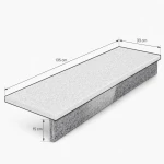 Podstopnica granitowa polerowana G602 135x15x2 PRZEDSPRZEDAŻ !
