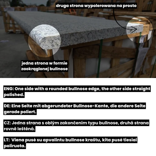 stopnica 2 krawędzie wykończone