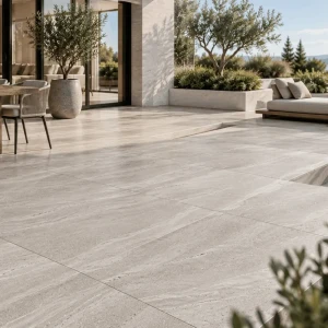 Płytka gresowa 20mm Pamstone Grey - Wizualizacja wygenerowana przy użyciu AI