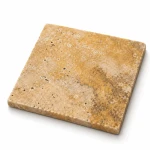 Trawertyn Yellow Bębnowany 10x10x1,2 cm - wizualizacja AI