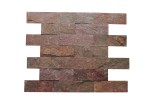 Kamień elewacyjny-dekoracyjny kwarcytowy Copper Brick 10x30