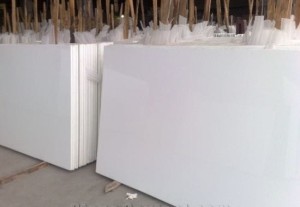 Konglomerat Marmurowy Polare  Snow White Slab 320x160x3 cm polerowany