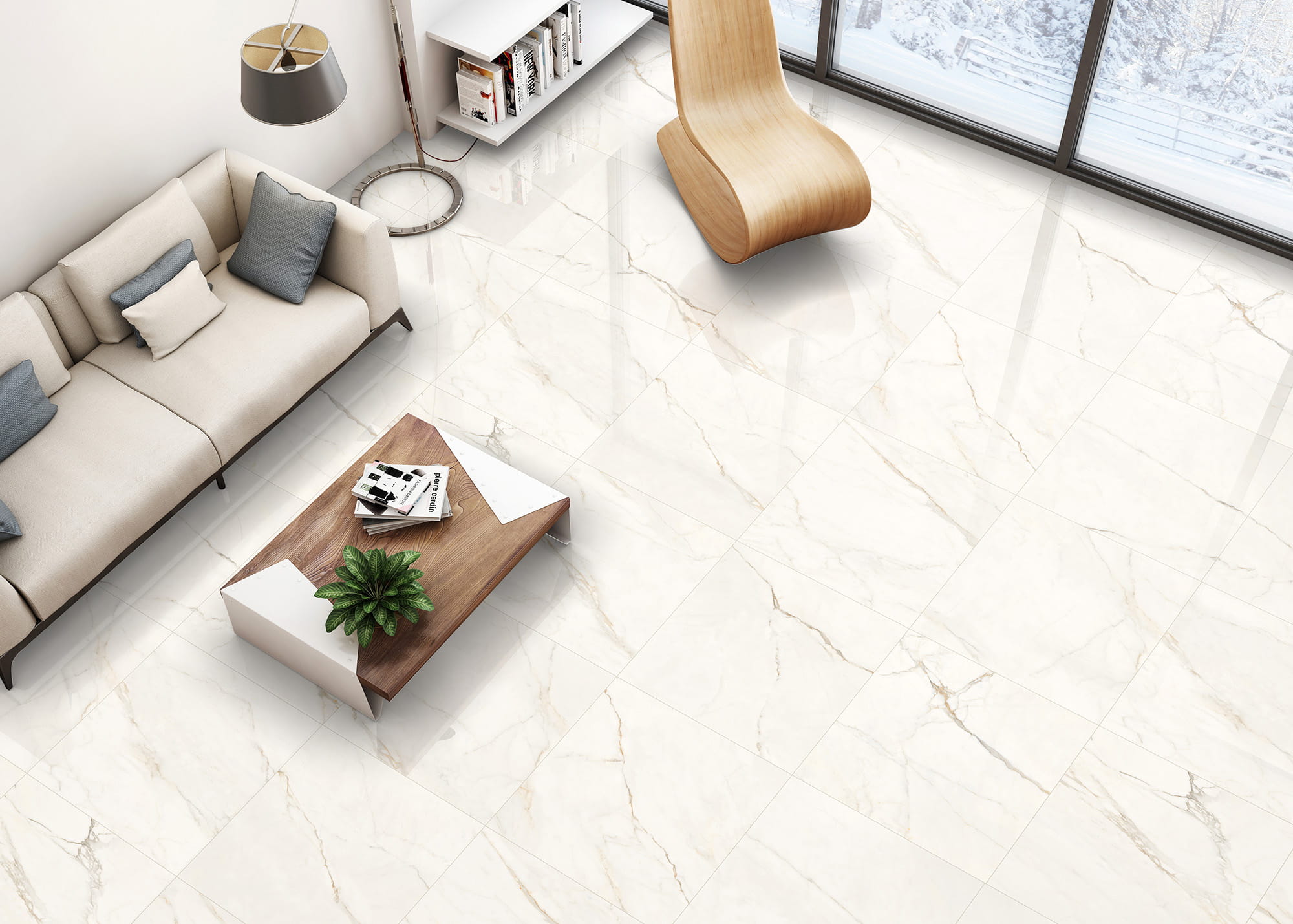 Gres Marble Calacatta 60x60 poler - Sklep internetowy Tiles